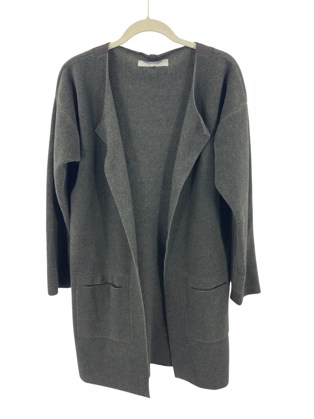 Henriette Steffensen Copenhagen Open Front Long Fleece Cardigan Jacket Size M